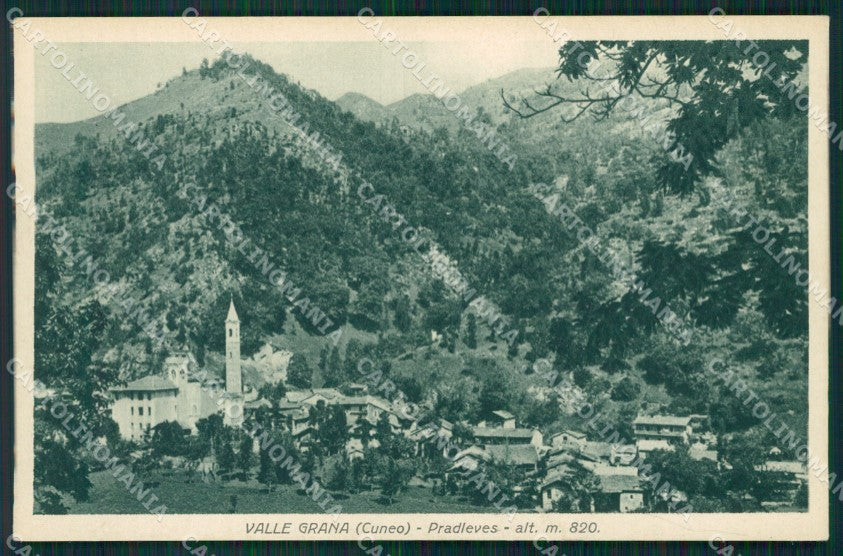 Cuneo Pradleves Panorama cartolina MT6322 – fronte