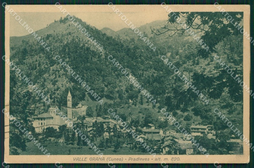 Cuneo Pradleves Panorama cartolina MT6323 – fronte