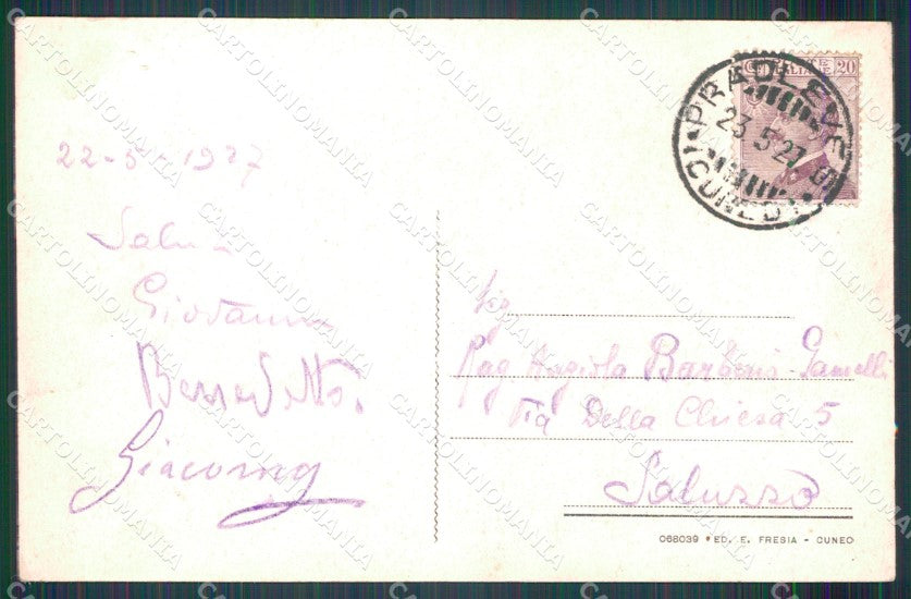 Cuneo Pradleves Panorama cartolina MT6324 – retro