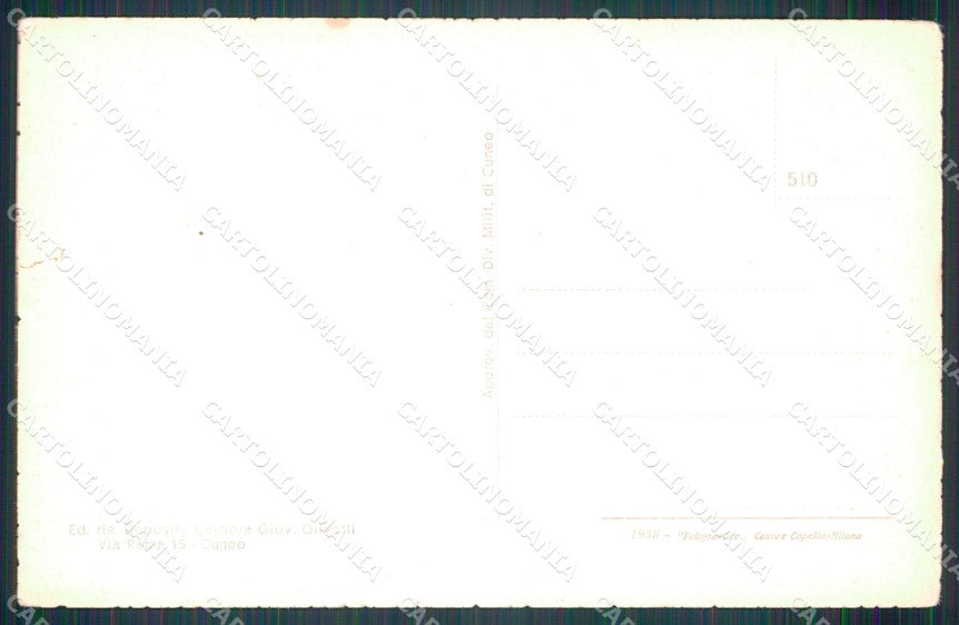 Cuneo Pradleves Chiesa Parrocchiale cartolina MT6330 – retro
