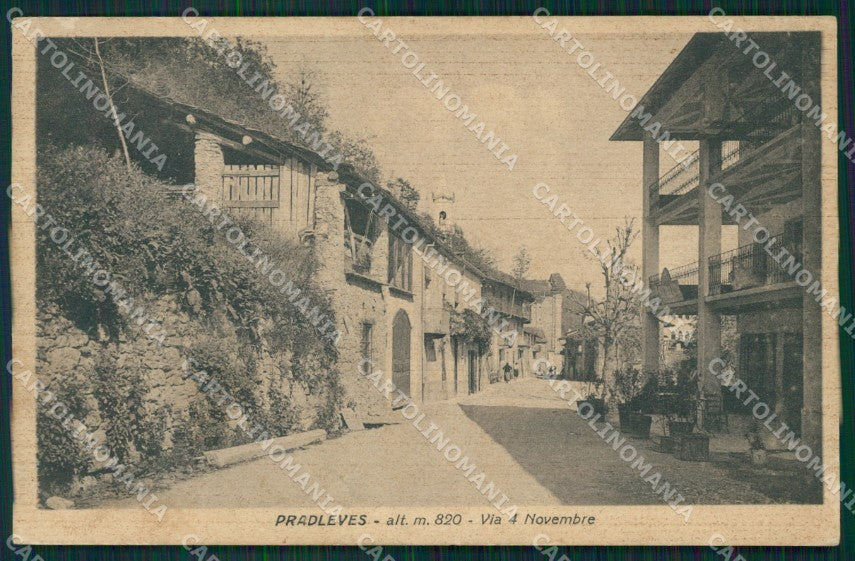 Cuneo Pradleves Via IV Novembre cartolina MT6339 – fronte