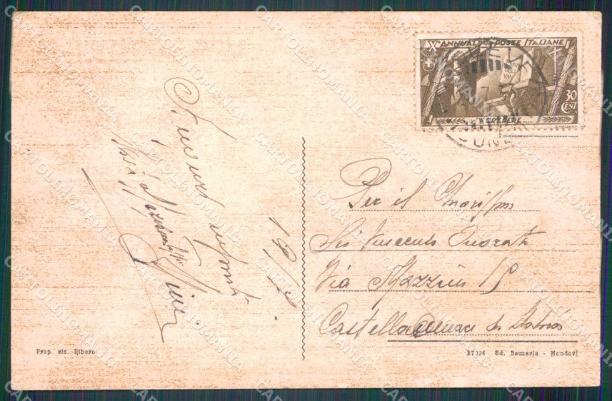 Cuneo Pradleves Via IV Novembre cartolina MT6339 – retro