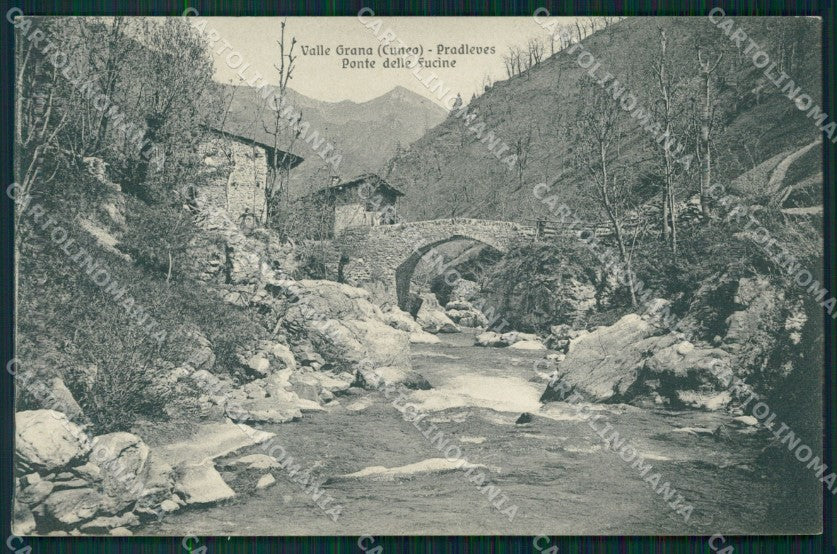 Cuneo Pradleves Ponte delle Fucine cartolina MT6344 – fronte