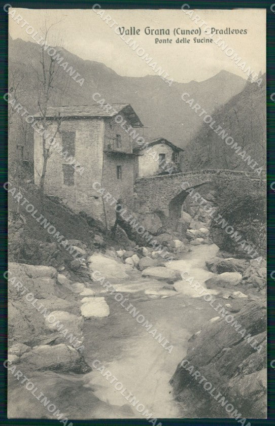 Cuneo Pradleves Ponte delle Fucine cartolina MT6347 – fronte