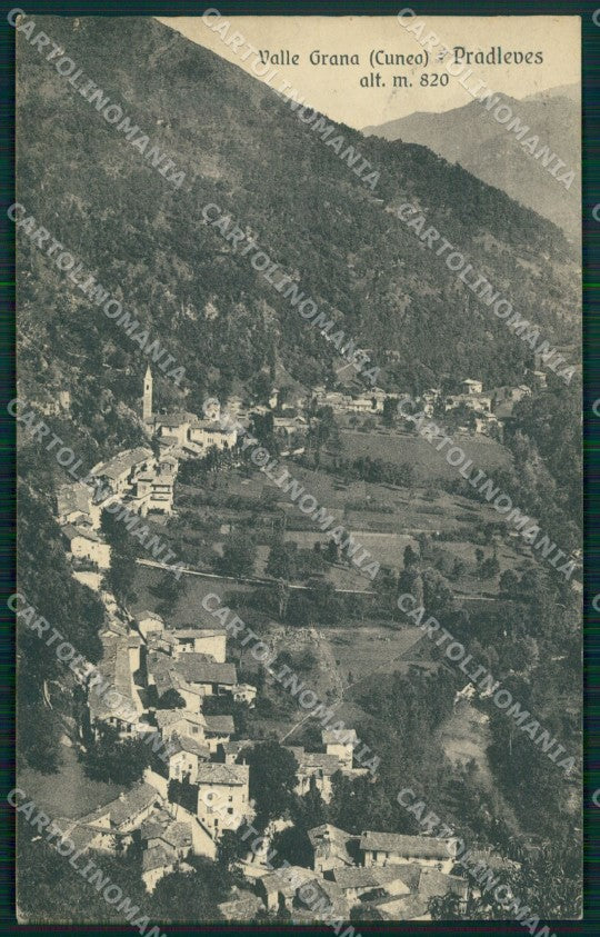 Cuneo Pradleves Panorama cartolina MT6351 – fronte