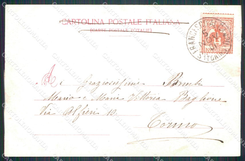 Cuneo Peveragno Monumento Maggiore Pietro Toselli cartolina MT6367 – retro