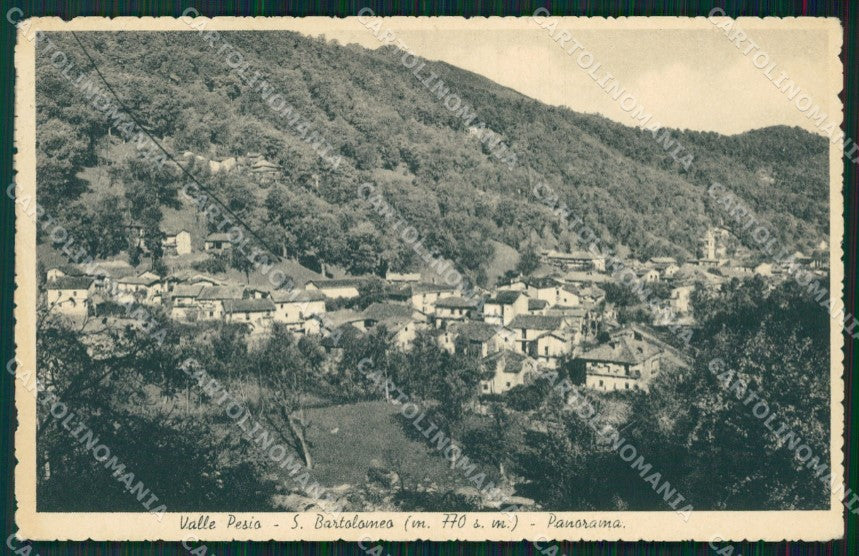 Cuneo Chiusa Pesio San Bartolomeo PIEGHE cartolina MT6369 – fronte