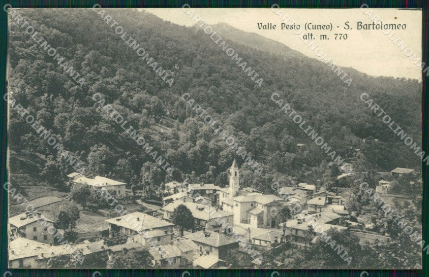 Cuneo Chiusa Pesio San Bartolomeo SCOLLATA cartolina MT6370 – fronte