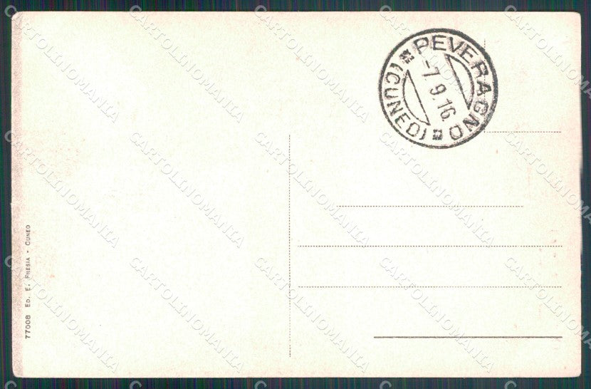 Cuneo Chiusa Pesio Castello cartolina MT6374 – retro