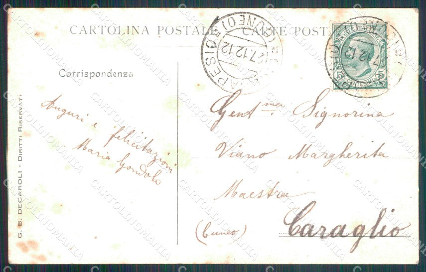 Cuneo Chiusa Pesio Castello Mombrisone cartolina MT6377 – retro