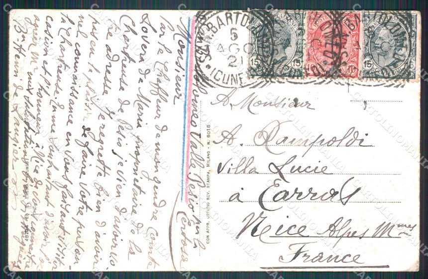 Cuneo Chiusa Pesio Certosa cartolina MT6382 – retro