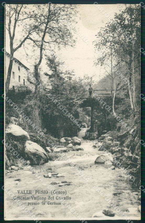 Cuneo Chiusa Pesio Certosa Cascata Vallone del Cavallo cartolina MT6386 – fronte