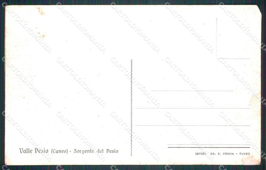 Cuneo Valle Pesio Sorgenti cartolina MT6389 – retro