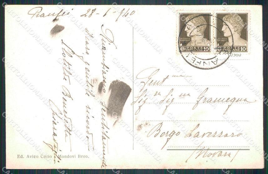 Cuneo Pianfei cartolina MT6391 – retro