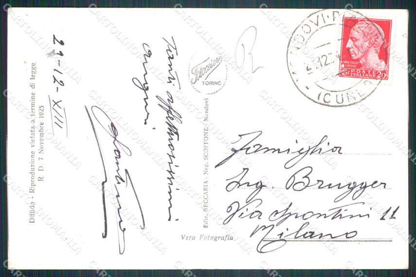 Cuneo Mondovì Breo Foto cartolina MT6397 – retro