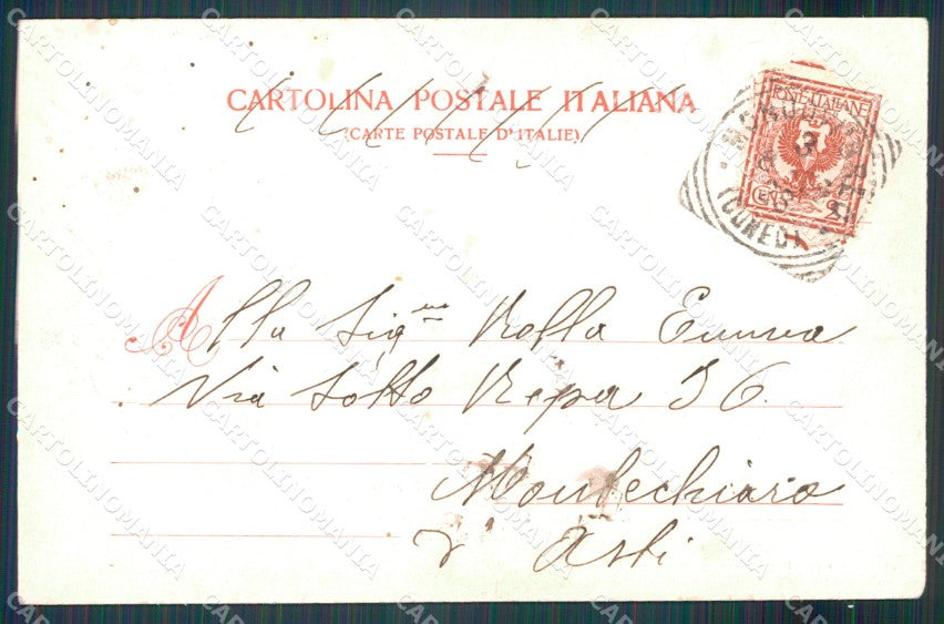 Cuneo Mondovì Panorama Ponente cartolina MT6400 – retro
