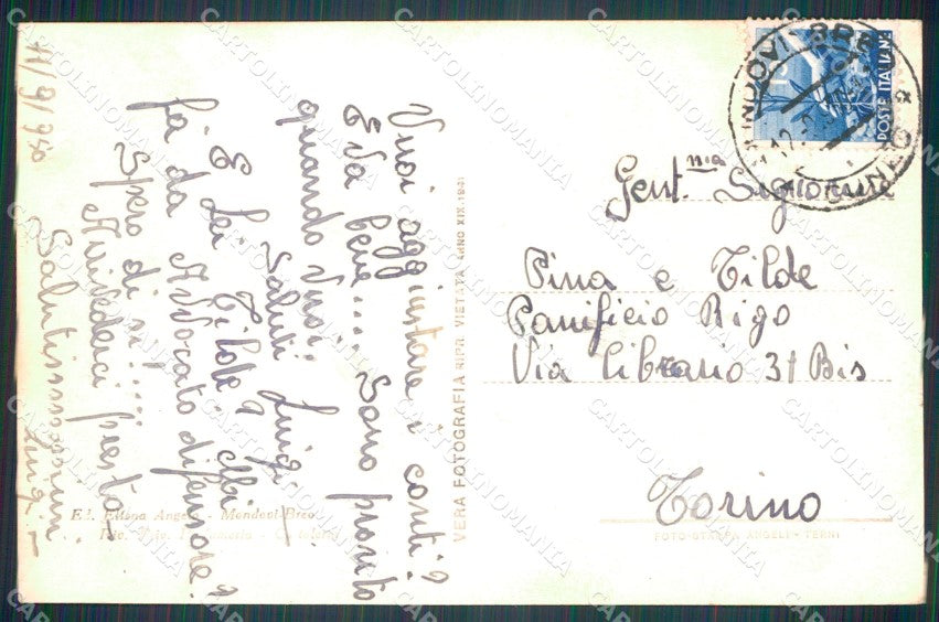 Cuneo Mondovì Villa Nasi Foto cartolina MT6404 – retro