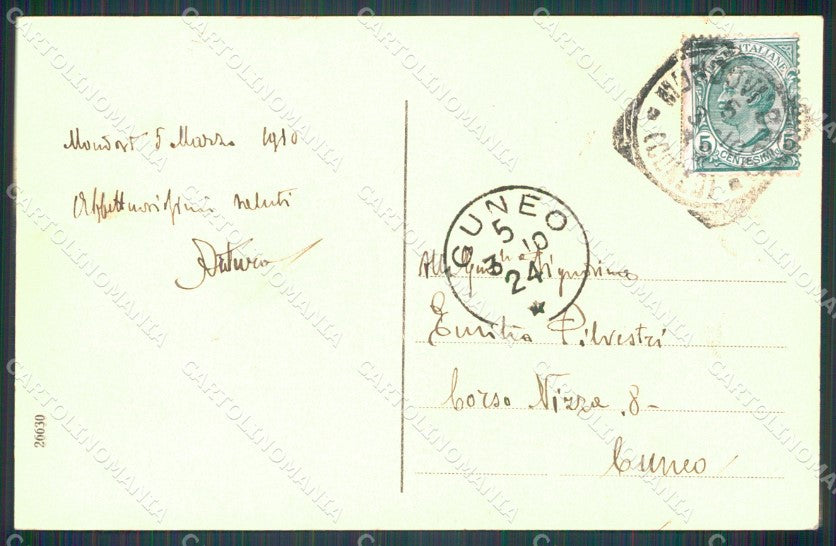 Cuneo Mondovì Panorama Ponente cartolina MT6411 – retro