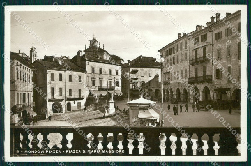 Cuneo Mondovì Piazza Santa Maria Maggiore Foto cartolina MT6415 – fronte