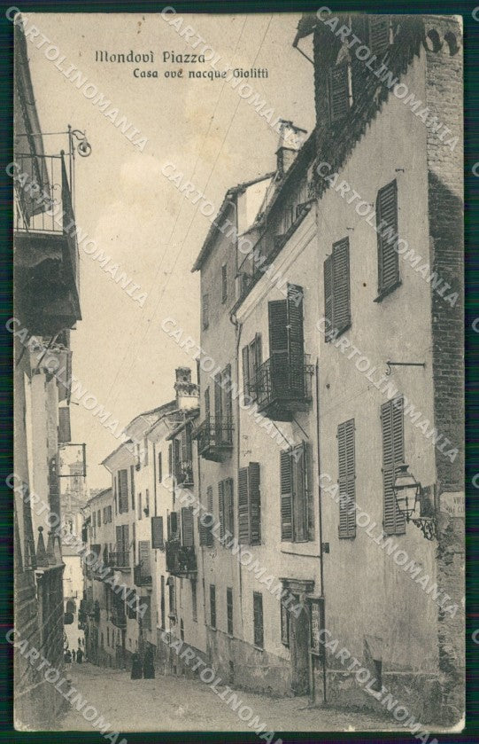 Cuneo Mondovì Casa Natale Giolitti cartolina MT6428 – fronte