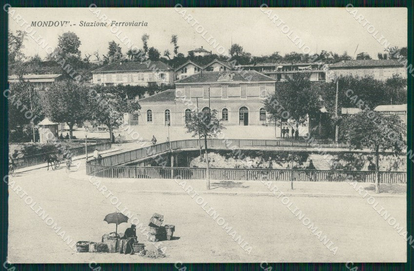 Cuneo Mondovì Stazione Ferroviaria cartolina MT6432 – fronte