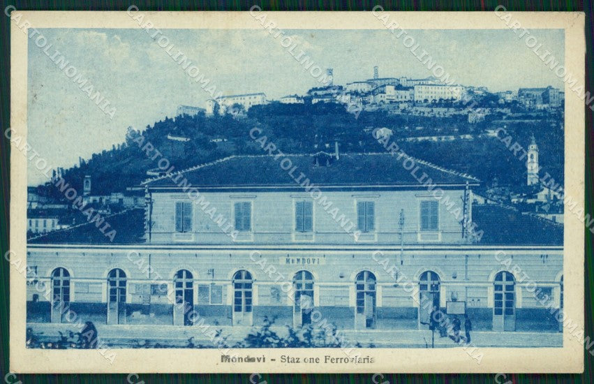 Cuneo Mondovì Stazione Ferroviaria cartolina MT6433 – fronte