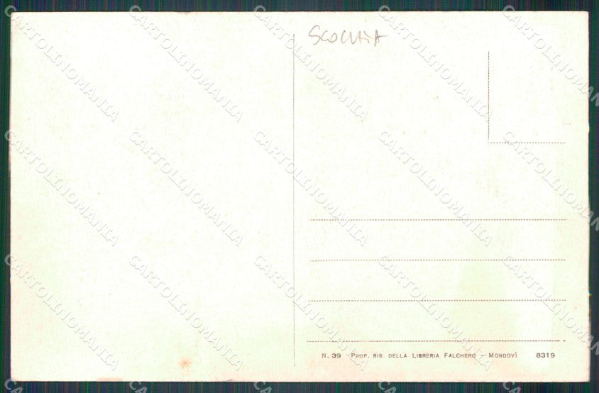 Cuneo Mondovì Duomo SCOLLATA cartolina MT6434 – retro