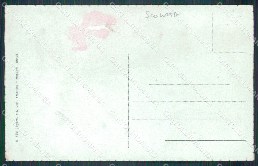 Cuneo Mondovì Vicoforte Santuario di SCOLLATA cartolina MT6446 – retro