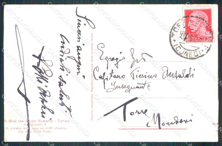 Cuneo PamparatoCasotto Pietrabruna PIEGHINE cartolina MT6464 – retro