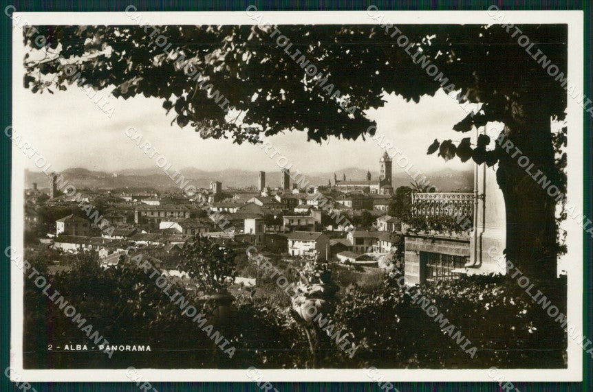 Cuneo Alba Panorama Foto cartolina MT6485 – fronte