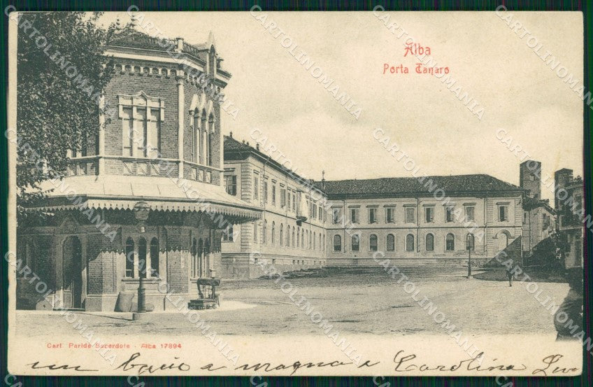 Cuneo Alba Porta Tanaro cartolina MT6487 – fronte