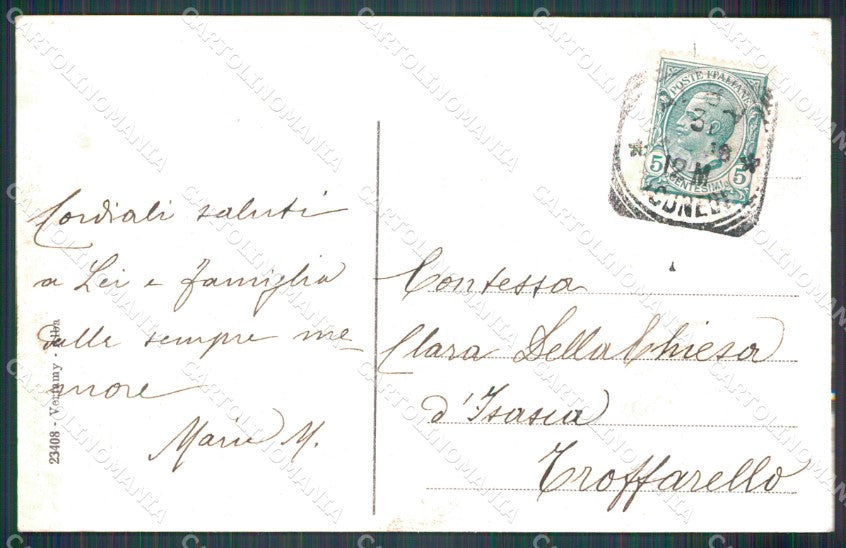 Cuneo Alba Processione Madonna della Moretta cartolina MT6488 – retro