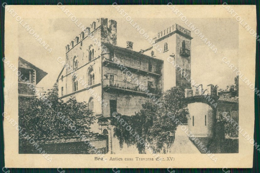 Cuneo Bra Casa Traversa ABRASA RIFILATA cartolina MT6499 – fronte