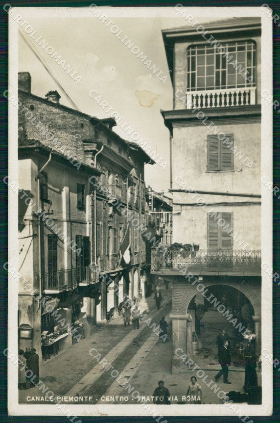 Cuneo Canale Via Roma Foto cartolina MT6503 – fronte