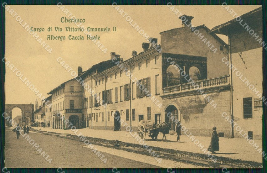 Cuneo Cherasco Via Vittorio Emanuele II cartolina MT6510 – fronte