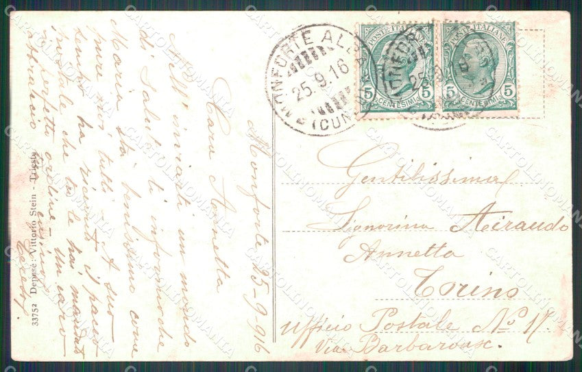 Cuneo Monforte d'Alba cartolina MT6516 – retro