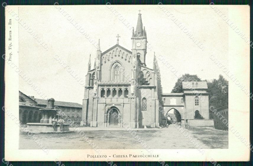 Cuneo Pollenzo Chiesa Parrocchiale cartolina MT6519 – fronte