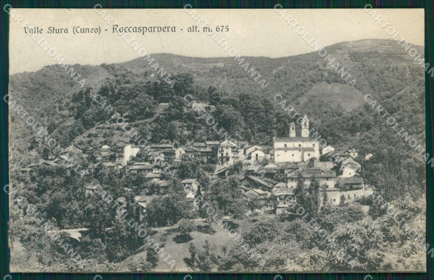 Cuneo Roccasparvera Valle Stura cartolina MT6526 – fronte