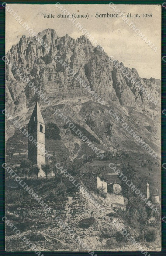 Cuneo Sambuco Valle Stura cartolina MT6534 – fronte