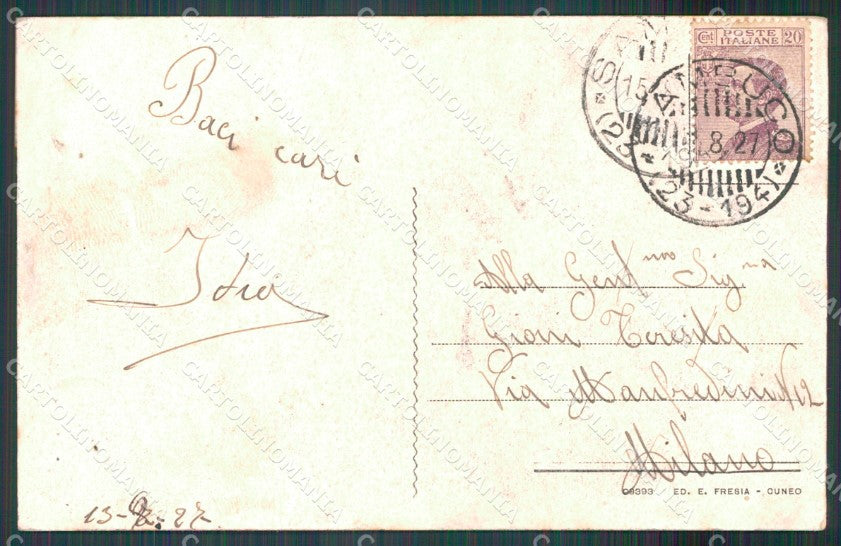 Cuneo Sambuco Valle Stura cartolina MT6534 – retro