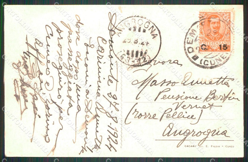 Cuneo Demonte Valle Stura cartolina MT6535 – retro