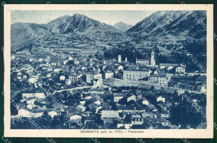 Cuneo Demonte Valle Stura Panorama cartolina MT6537 – fronte