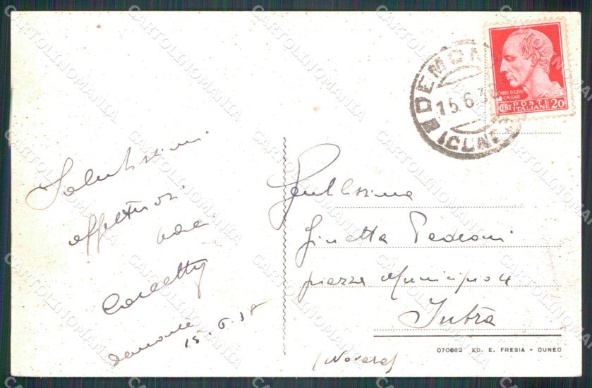 Cuneo Demonte Valle Stura Panorama cartolina MT6538 – retro