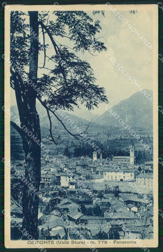Cuneo Demonte Valle Stura Panorama cartolina MT6539 – fronte