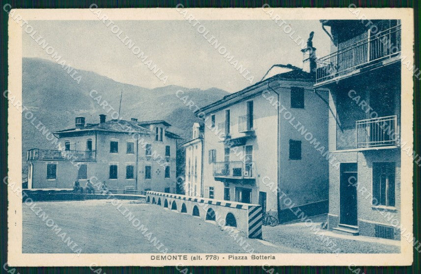 Cuneo Demonte Valle Stura Piazza Botteria cartolina MT6542 – fronte