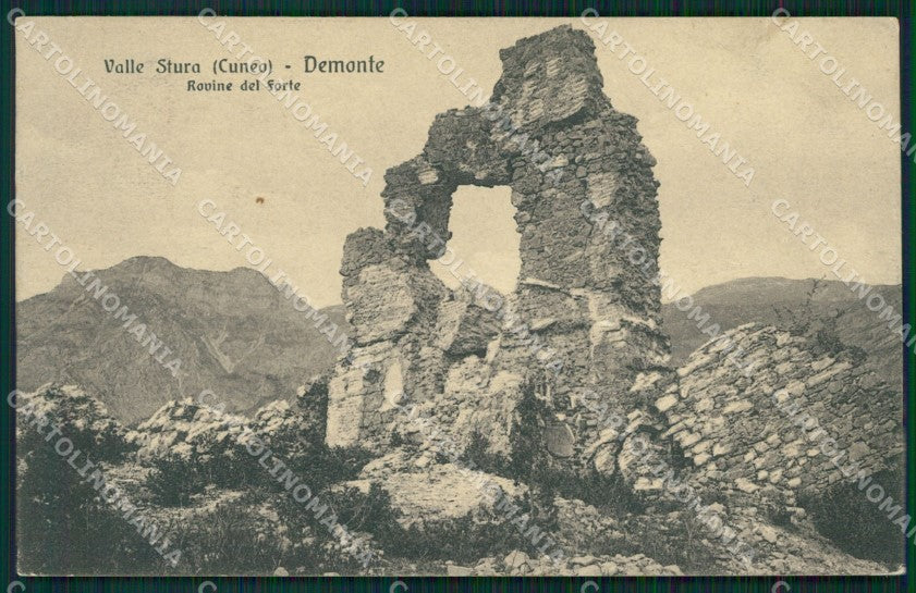 Cuneo Demonte Valle Stura Rovine del Forte cartolina MT6547 – fronte