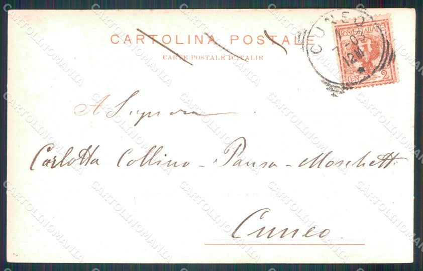 Cuneo Aisone cartolina MT6549 – retro