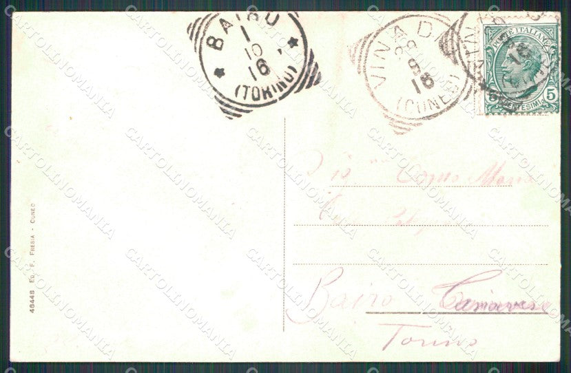 Cuneo Vinadio Panorama cartolina MT6552 – retro