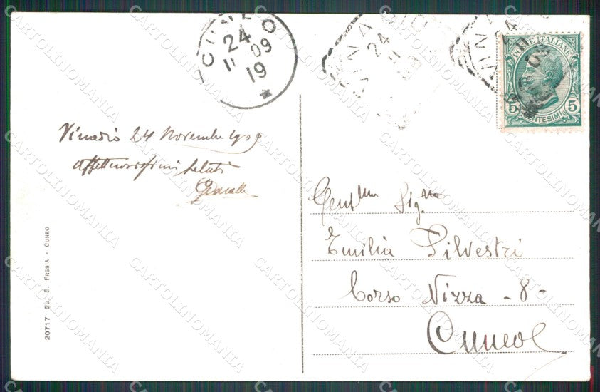 Cuneo Vinadio Panorama cartolina MT6554 – retro