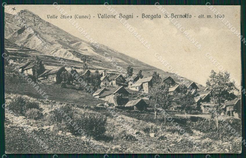 Cuneo Vinadio Vallone Borgata San Bernolfo cartolina MT6575 – fronte